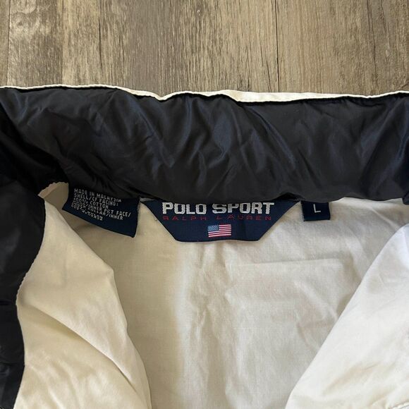 Vintage Polo Sport Ralph Lauren Ocean Challenge Compass Hooded Jacket Size Large - Picture 6 of 9